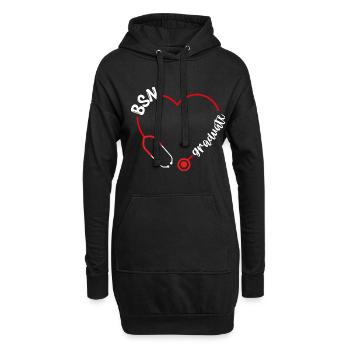 BSN Nurse Graduate BSN Nursing Nursing School - Hoodie-Kleid - Schwarz - Vorne