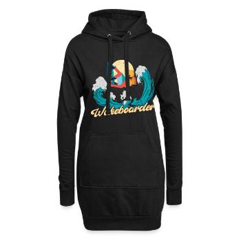 Wakeboarder Wakeboarding Lover - Hoodie-Kleid - Schwarz - Vorne