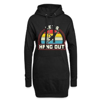 Parkour Freerunning Traceur - Hoodie-Kleid - Schwarz - Vorne