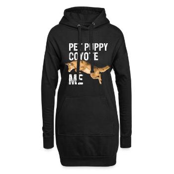 Conception de chasseur de coyote pour la chasse au coyote - Sweat-shirt à capuche long Femme - noir - Devant
