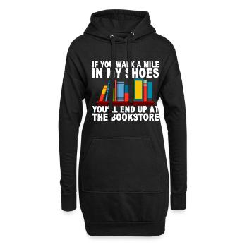 You'll End Up At The Bookstore 2 - Hoodie-Kleid - Schwarz - Vorne