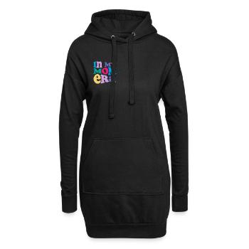 In My Mom Era – Bunte Mama-Vibes - Hoodie-Kleid - Schwarz - Vorne