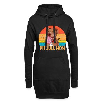 Pitbull - Hoodie-Kleid - Schwarz - Vorne