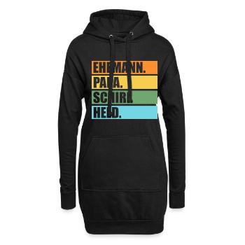 Schiri Unparteiischer Vater Papa Fußball Schiedsri - Hoodie-Kleid - Schwarz - Vorne
