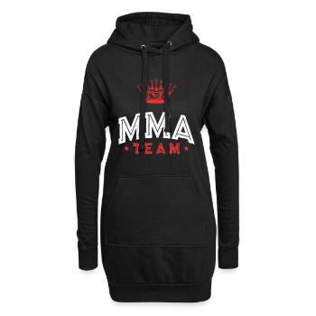 Mma Team - Hoodie-Kleid - Schwarz - Vorne