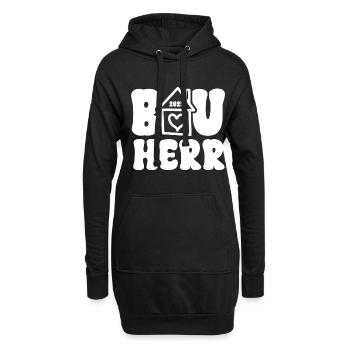 Bauherr 2025 Haus Häuslebauer Richtfest Hausbau - Hoodie-Kleid - Schwarz - Vorne