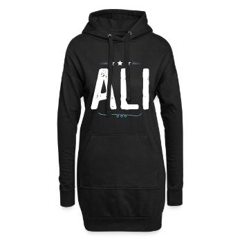Ali - Hoodie-Kleid - Schwarz - Vorne