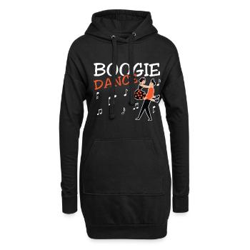 Boogie Woogie Dancer Dancing Paartanz Vintage - Hoodie-Kleid - Schwarz - Vorne