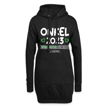 Onkel 2023 Loading - Hoodie-Kleid - Schwarz - Vorne