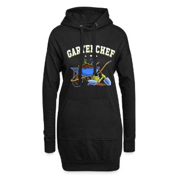 Gartenchef Gartenarbeit Gärtner Hobbygärtner Hobby - Hoodie-Kleid - Schwarz - Vorne
