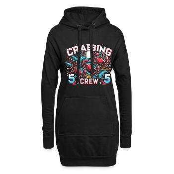 Équipage de pêche au crabe 12 - Sweat-shirt à capuche long Femme - noir - Devant