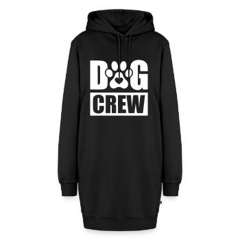 Dog Crew - Hoodie-Kleid - Schwarz - Vorne