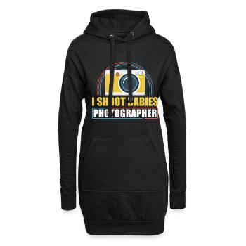 Photography Camera Lens I Shoot - Hoodie-Kleid - Schwarz - Vorne