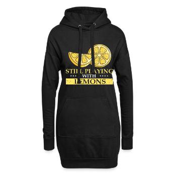 Lemon Design Lemonades Stand Boss Vente de citron - Sweat-shirt à capuche long Femme - noir - Devant