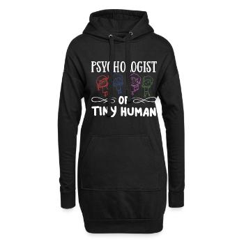 Schulpsychologe Schulpsychologie Psychologie - Hoodie-Kleid - Schwarz - Vorne