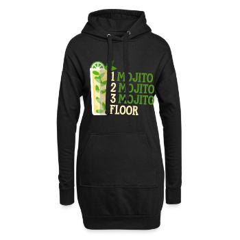 One Mojito Two Mojito Three Mojito Floor 2 - Hoodie-Kleid - Schwarz - Vorne