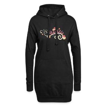 Backfee - Hoodie-Kleid - Schwarz - Vorne