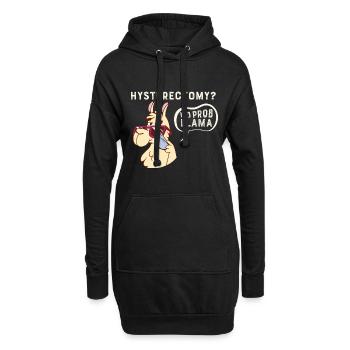 Hysterectomy No Probllama Uterus Removal Surgery - Hoodie-Kleid - Schwarz - Vorne