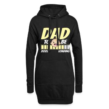 Werde Vater 2022 Loading Papa - Hoodie-Kleid - Schwarz - Vorne