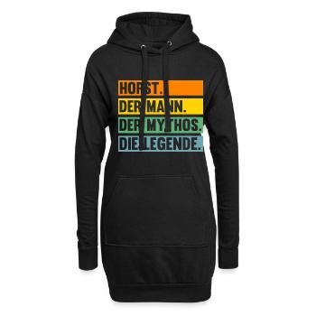 Horst - Hoodie-Kleid - Schwarz - Vorne