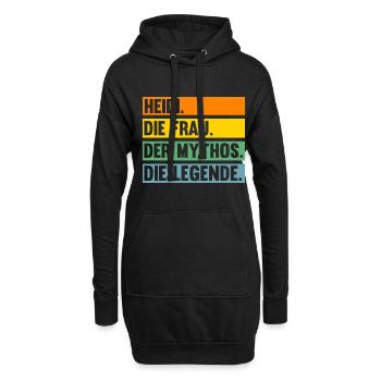 Vorname Heidi - Hoodie-Kleid - Schwarz - Vorne