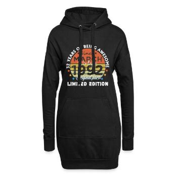 32 Years Old Made In 1992 Vintage March 1992 - Sweat-shirt à capuche long Femme - noir - Devant