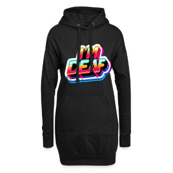 I'm Deaf 45 - Hoodie-Kleid - Schwarz - Vorne