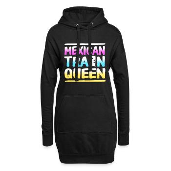 Mexican Train Domino - Hoodie-Kleid - Schwarz - Vorne