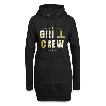 Grill Crew - Hoodie-Kleid - Schwarz - Vorne