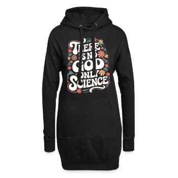 Athéisme, athée, anti-religion, agnostique - Sweat-shirt à capuche long Femme - noir - Devant