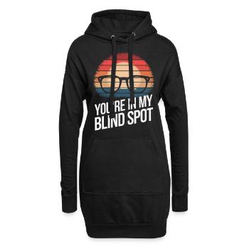 Blinde Blindheit Sehbehinderte Menschen - Hoodie-Kleid - Schwarz - Vorne