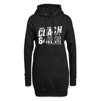 Wave Rider Coach Biarritz Baskenland - Hoodie-Kleid - Schwarz - Vorne