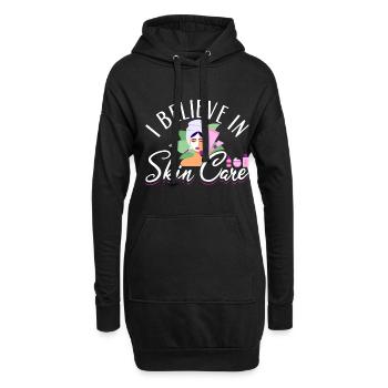Esthetician I Believe In Skin Care - Hoodie-Kleid - Schwarz - Vorne
