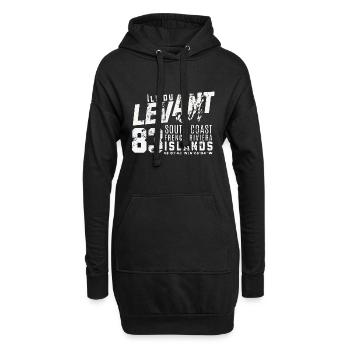 Ile du Levant French Riviera islands - Sweat-shirt à capuche long Femme - noir - Devant