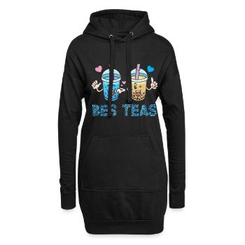 Bes Teas Blasentee Boba Tea - Hoodie-Kleid - Schwarz - Vorne