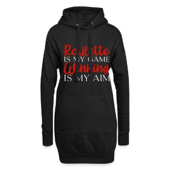 Roulette Is My Game Winning Is My Aim - Hoodie-Kleid - Schwarz - Vorne