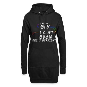 Je suis tellement gay que je ne peux même pas conduire droit 3 - Sweat-shirt à capuche long Femme - noir - Devant