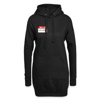Hallo, mir geht es nicht gut - Hoodie-Kleid - Schwarz - Vorne
