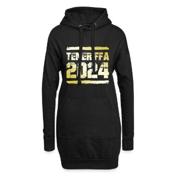 Tenerife 2024 Or - Sweat-shirt à capuche long Femme - noir - Devant