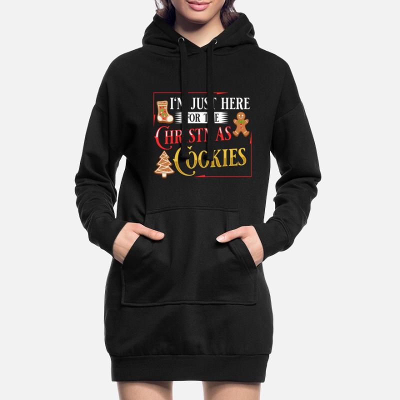 Biscuits de Noël Biscuits Cuisson Biscuits de Noël Sweat-shirt à capuche long Femme