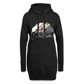 Open Wheel Racing Race Racer - Sweat-shirt à capuche long Femme - noir - Devant