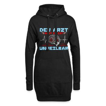 Motorrad Der Artzt sagt es ist Unheilbar - Hoodie-Kleid - Schwarz - Vorne