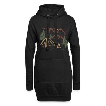 Camper - Hoodie-Kleid - Schwarz - Vorne