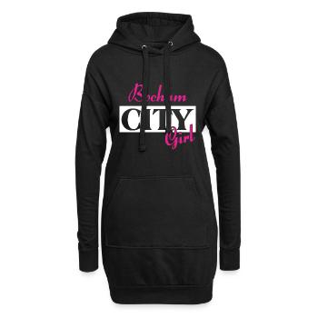 Bochum City Girl Städtenamen Outfit - Hoodie-Kleid - Schwarz - Vorne