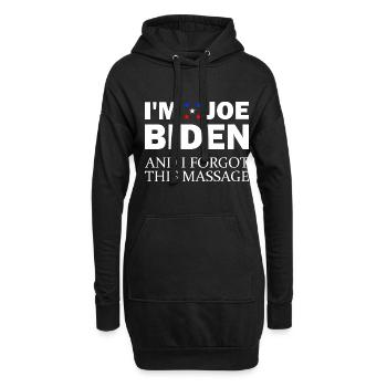 Im Joe Biden und ich vergaß diese Nachricht Anti B - Hoodie-Kleid - Schwarz - Vorne