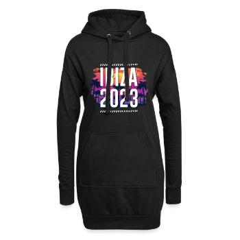 Ibiza 2023 - Hoodie-Kleid - Schwarz - Vorne