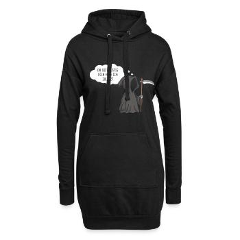 Sensenmann Du Bist Lustig Dich Hole Ich Zuletzt - Hoodie-Kleid - Schwarz - Vorne