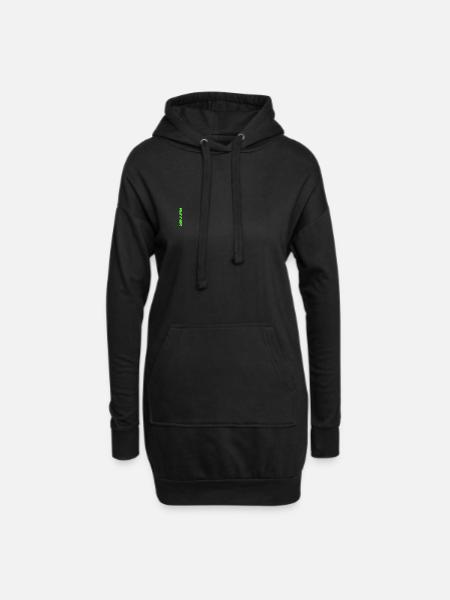 Läufer - Runner in grün - Hoodie-Kleid - Schwarz