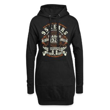 Legenden werden im März 1928 geboren - 95 Jahre - Hoodie-Kleid - Schwarz - Vorne