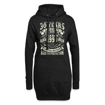 Legend born in March 1993 - 30 years old - Hoodie Dress - black - Front